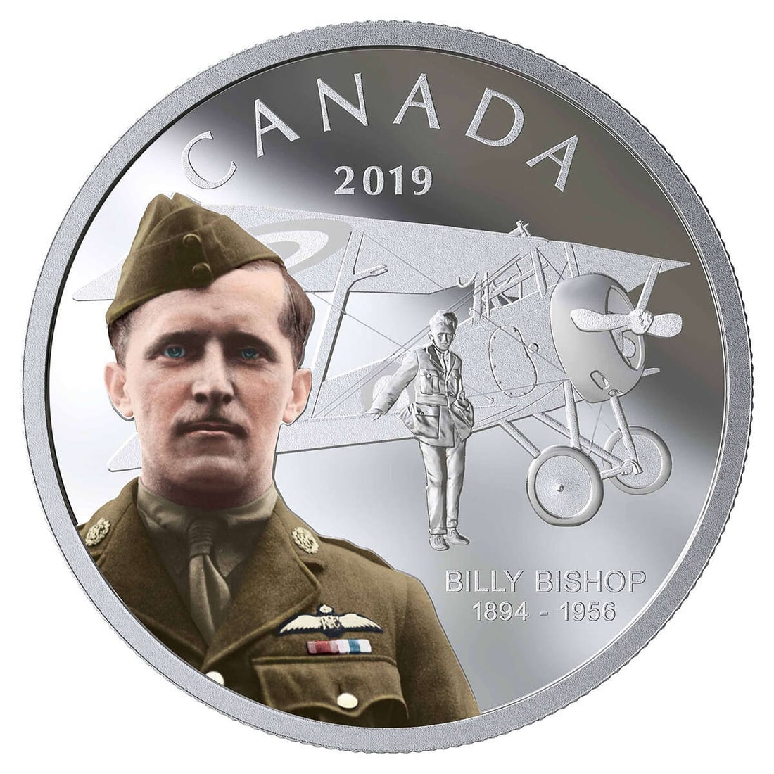 2019 Royal Canadian Mint ? $20 125th Anniversary of the Birth of Billy Bish: 2019 Royal Canadian Mint ? $20 125th Anniversary of the Birth of Billy Bishop, 1 oz Silver #3SS98454v15