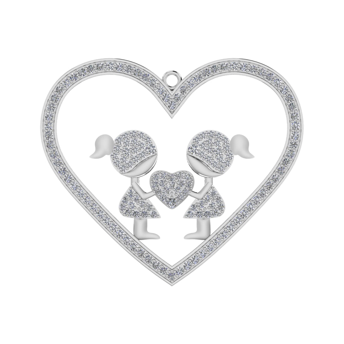 1.04 Ctw SI2/SI1 Diamond Prong Set 14k white Gold Pendant (ALL DIAMOND ARE: Total Daimond Weight :-1.04 Ctw Color : G-H Clarity : SI2/SI1 Setting : Prong Metal Weight : Approx 5.90 gram 14k White Gold Pendant (ALL DIAMOND ARE LAB GROWN ) #3SS96484v15