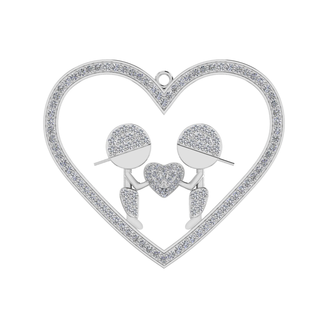 0.98 Ctw SI2/SI1 Diamond Prong Set 14k white Gold Pendant (ALL DIAMOND ARE: Total Daimond Weight :-0.98 Ctw Color : G-H Clarity : SI2/SI1 Setting : Prong Metal Weight : Approx 5.58 gram 14k White Gold Pendant (ALL DIAMOND ARE LAB GROWN ) #3SS96487v15