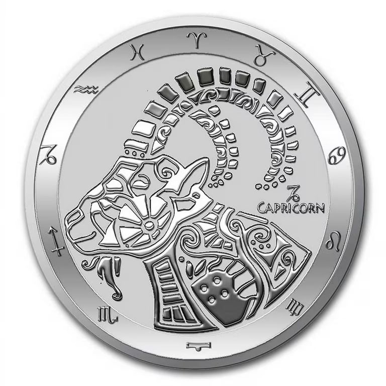 2021 Signs of the Zodiac ? 1 oz Silver Round.: 2021 Signs of the Zodiac ? 1 oz Silver Round. #3SS98403v15
