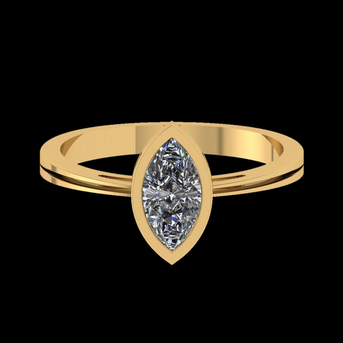 0.50 Ctw VS/SI1 Diamond Prong Set 10K Yellow Gold Solitaire Ring (ALL DIAMO: Center Daimond Weight :-0.50 Ctw ( Marquise Cut) Color : F-G Clarity : VS/SI1 Metal Weight : Approx 2.17 gram 10K Yellow Gold Solitaire Ring Current Ring Size 6 (LAB GROWN) #3SS23114v15
