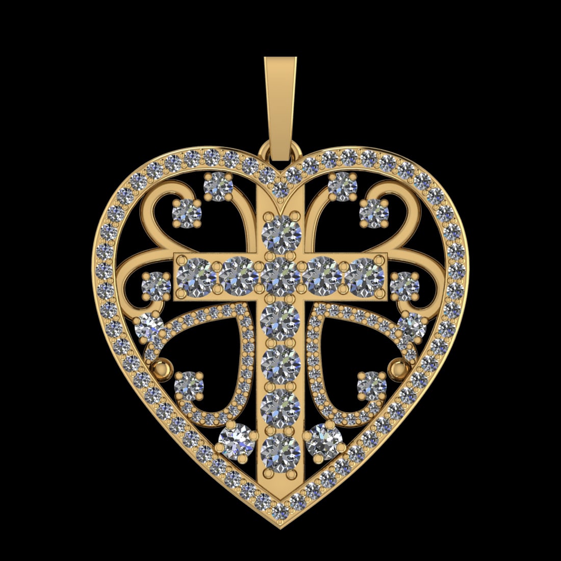 1.80 CtwVS/SI1 Diamond 10k Yellow Gold Pendant (ALL DIAMOND ARE LAB GROWN ): Total Daimond Weight :-1.80 Ctw Color : j-k Clarity : VS/SI1 Setting : Prong Metal Weight : Approx 7.21 gram 10k Yellow Gold Pendant (ALL DIAMOND ARE LAB GROWN ) #3SS96398v15