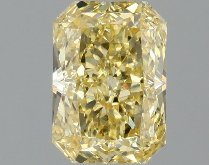1.45 ctw. VS1 IGI Certified Radiant Cut Loose Diamond (LAB GROWN): IGI Certified Rad Cut Loose Diamond (LAB GROWN) - Weight :- 1.45 ctw; Color :- Fancy Intense Yellow; Clarity :-VS1 #3SS23849v15