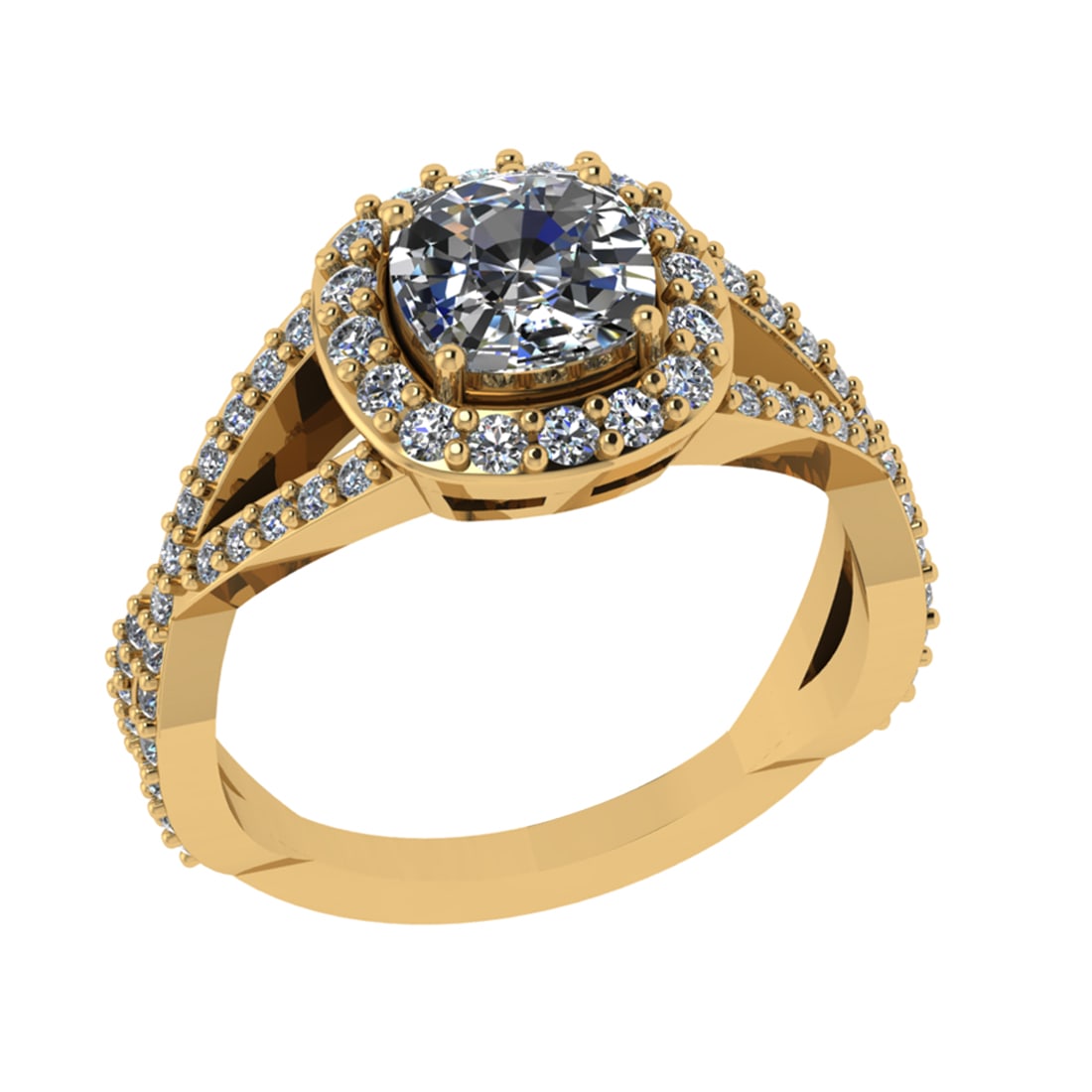 2.12 Ctw VS/SI1 Diamond 14k Yellow Gold Engagement Ring (1 of 2)