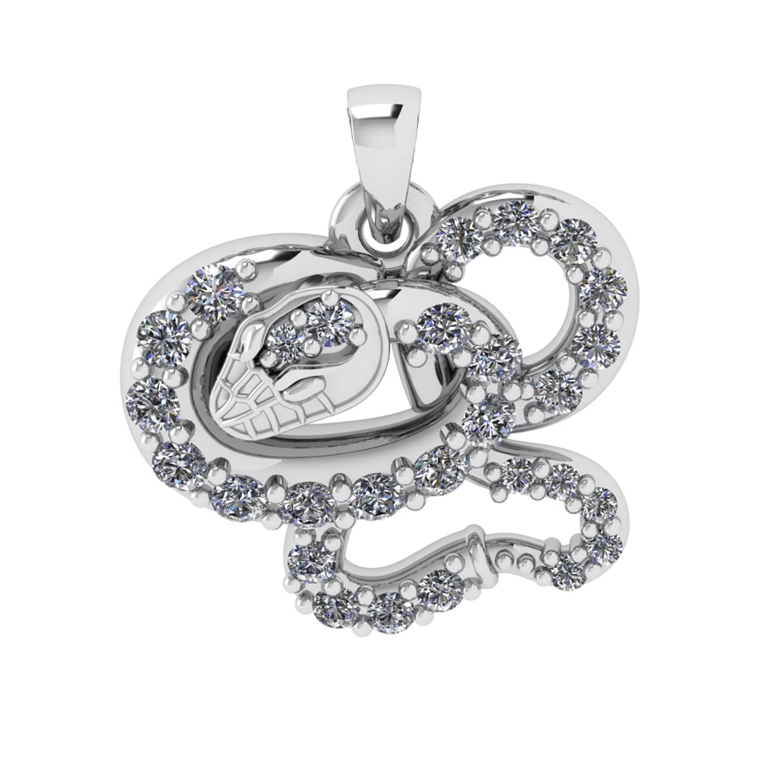 0.15 Ctw VS/SI1 Diamond 14k white Gold Pendant (ALL DIAMOND ARE LAB GROWN ): Total Daimond Weight :-0.15 Ctw Color : J-K Clarity : VS/SI1 Setting : Prong Metal Weight : Approx 2.50 gram 14k White Gold Pendant (ALL DIAMOND ARE LAB GROWN ) #3SS65062v15