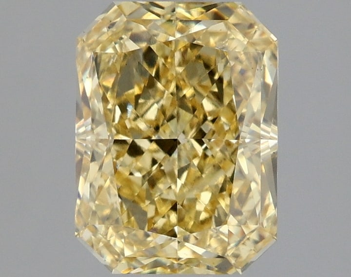 1.94 ctw. VS1 IGI Certified Radiant Cut Loose Diamond (LAB GROWN): IGI Certified Rad Cut Loose Diamond (LAB GROWN) - Weight :- 1.94 ctw; Color :- Fancy Intense Yellow; Clarity :-VS1 #3SS24011v15