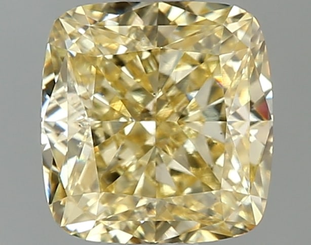 1.54ct Cushion Square Cut Lab Grown Diamond: IGI CertifiedCushion SquareCut Loose Diamond (LAB GROWN) - Weight:1.54 ctw; Color: Fancy Intense Yellow; Clarity: VS1 #3SS99146v15