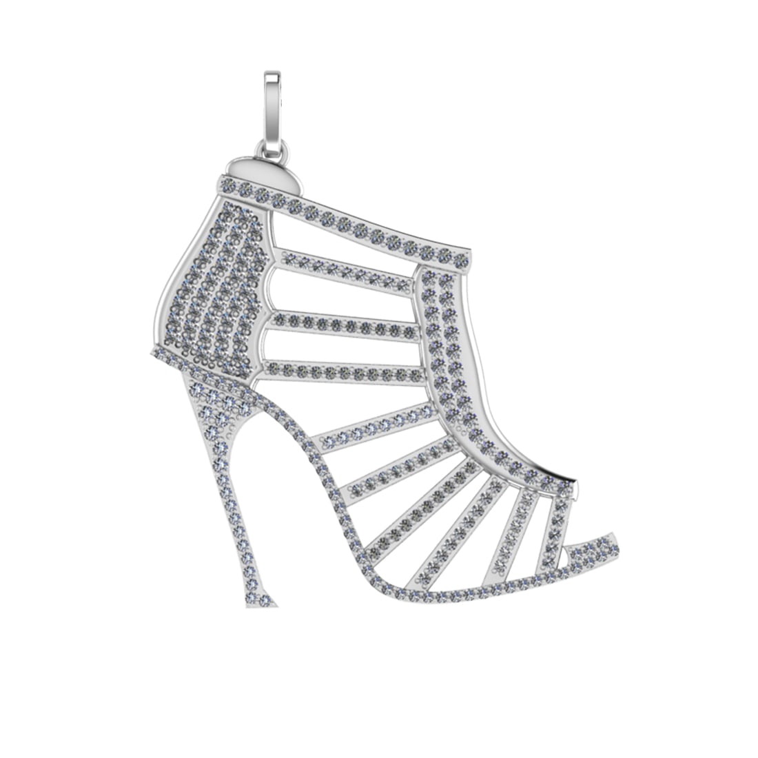 2.39 Ctw VS/SI1 Diamond 14k white Gold Pendant (ALL DIAMOND ARE LAB GROWN ): Total Daimond Weight :-2.39 Ctw Color : J-K Clarity : VS/SI1 Setting : Prong Metal Weight : Approx 12.52 gram 14k White Gold Pendant (ALL DIAMOND ARE LAB GROWN ) #3SS65047v15