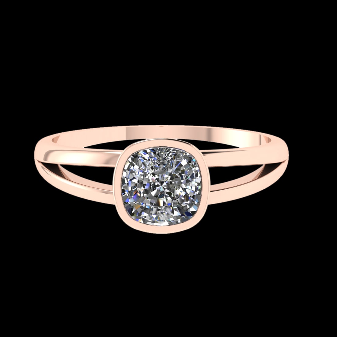 1.25 Ctw VS/SI1 Diamond Prong Set 10K Rose Gold Solitaire Ring (ALL DIAMOND: Center Daimond Weight :-1.25 Ctw ( Cushion Cut) Color : F-G Clarity : VS/SI1 Metal Weight : Approx 2.14 gram 10K Rose Gold Solitaire Ring Current Ring Size 6 (LAB GROWN) #3SS23103v15