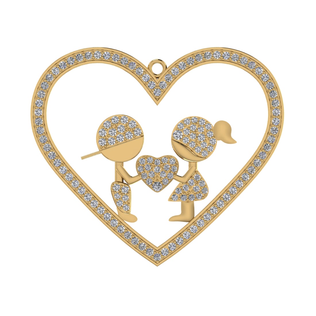 0.39 Ctw SI2/SI1 Diamond Prong Set 14k Yellow Gold Pendant (ALL DIAMOND ARE: Total Daimond Weight :-0.39 Ctw Color : G-H Clarity : SI2/SI1 Setting : Prong Metal Weight : Approx 5.48 gram 14k Yellow Gold Pendant (ALL DIAMOND ARE LAB GROWN ) #3SS96491v15