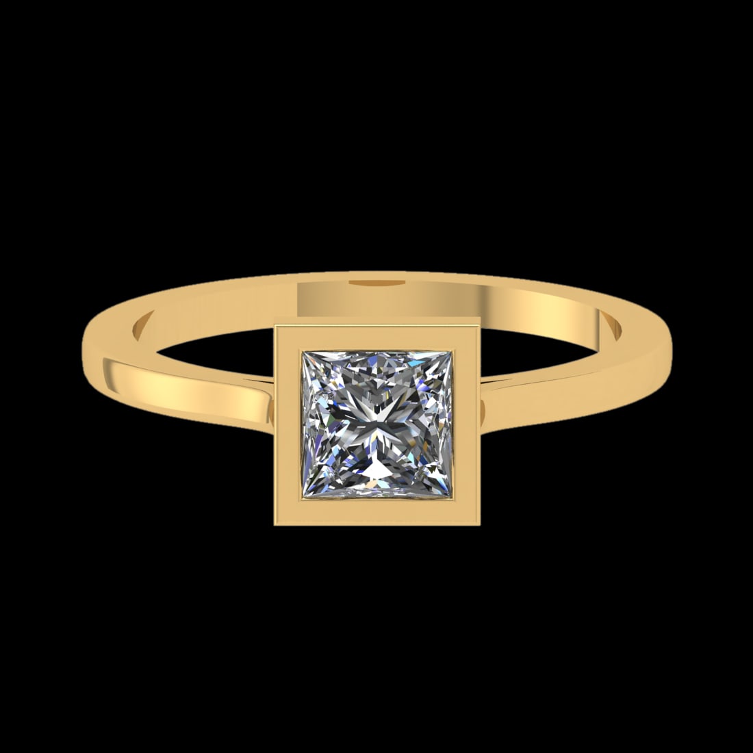 0.75 Ctw VS/SI1 Diamond Prong Set 10K Yellow Gold Solitaire Ring (ALL DIAMO: Center Daimond Weight :-0.75 Ctw ( Princess Cut) Color : F-G Clarity : VS/SI1 Metal Weight : Approx 2.36 gram 10K Yellow Gold Solitaire Ring Current Ring Size 6 (LAB GROWN) #3SS23111v15