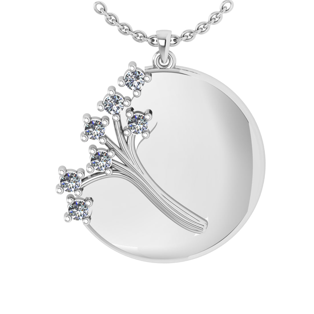 0.24 Ctw VS/SI1 Diamond Prong Set 14k white Gold Pandant (ALL DIAMOND ARE L: Total Daimond Weight :-0.24 Ctw Color : G-H Clarity : VS/SI1 Setting : Prong Metal Weight : Approx 4.10 gram 14k White Gold Pandant (ALL DIAMOND ARE LAB GROWN ) #3SS73263v14