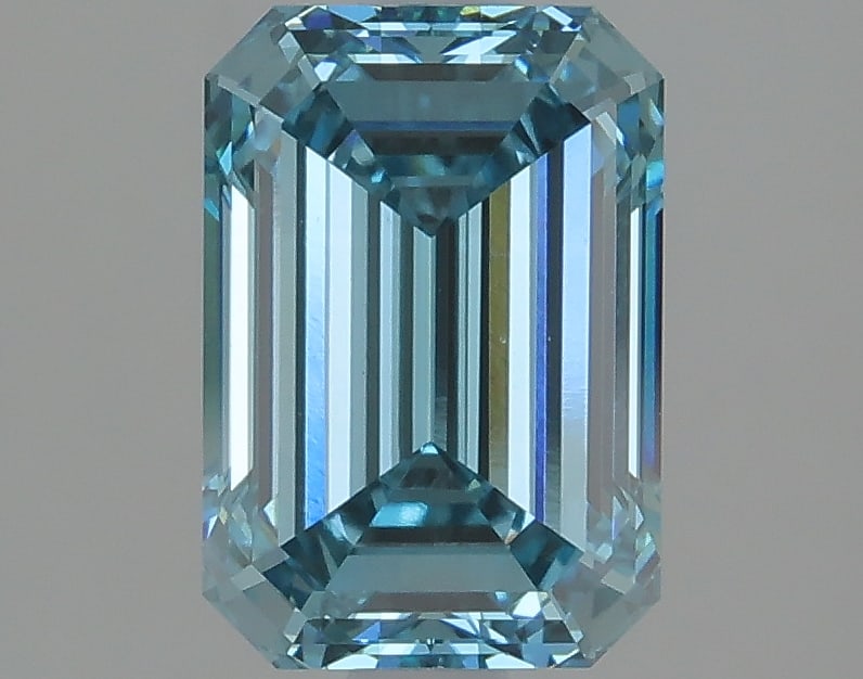 1.91ct Emerald Cut Lab Grown Diamond: IGI CertifiedEmeraldCut Loose Diamond (LAB GROWN) - Weight:1.91 ctw; Color: Fancy Intense Blue; Clarity: VVS2 #3SS98736v15