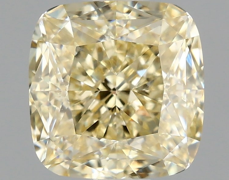 1.47 ctw. VS1 IGI Certified Cushion Q Cut Loose Diamond (LAB GROWN): IGI Certified Cusq Cut Loose Diamond (LAB GROWN) - Weight :- 1.47 ctw; Color :- Fancy Yellow; Clarity :-VS1 #3SS23868v15