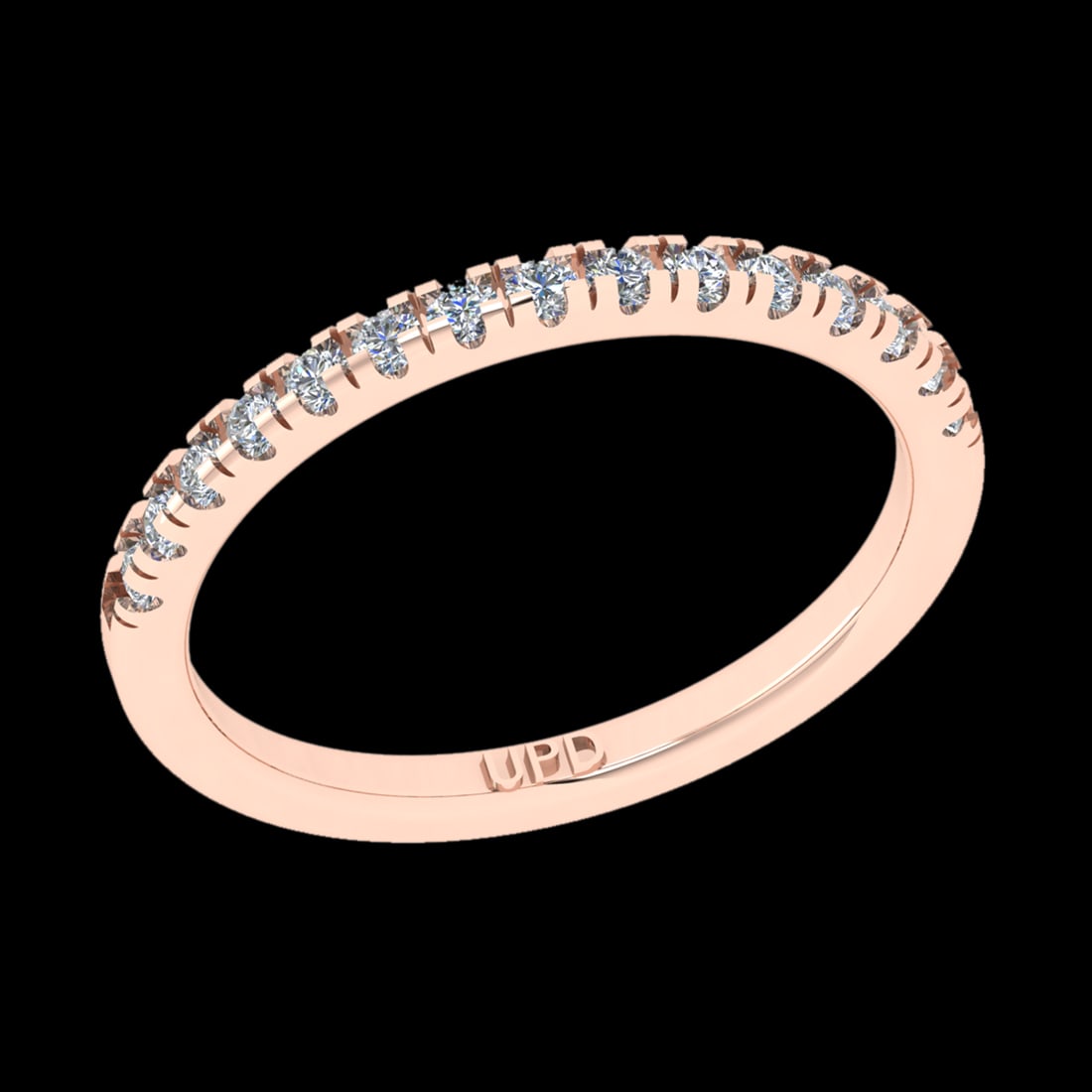 0.36 Ctw VS/SI1 Diamond 10k Rose Gold Eternity Band Ring (ALL DIAMOND ARE L: Total Diamond Weight :-0.36 Ctw (Round cut) Color :- J-K Clarity : VS/SI1 Setting : Prong Metal Weight : Approx 2.70gram 10k Rose Gold Eternity Band Ring Current Ring Size-6 (ALL DIAMOND ARE LAB GROWN