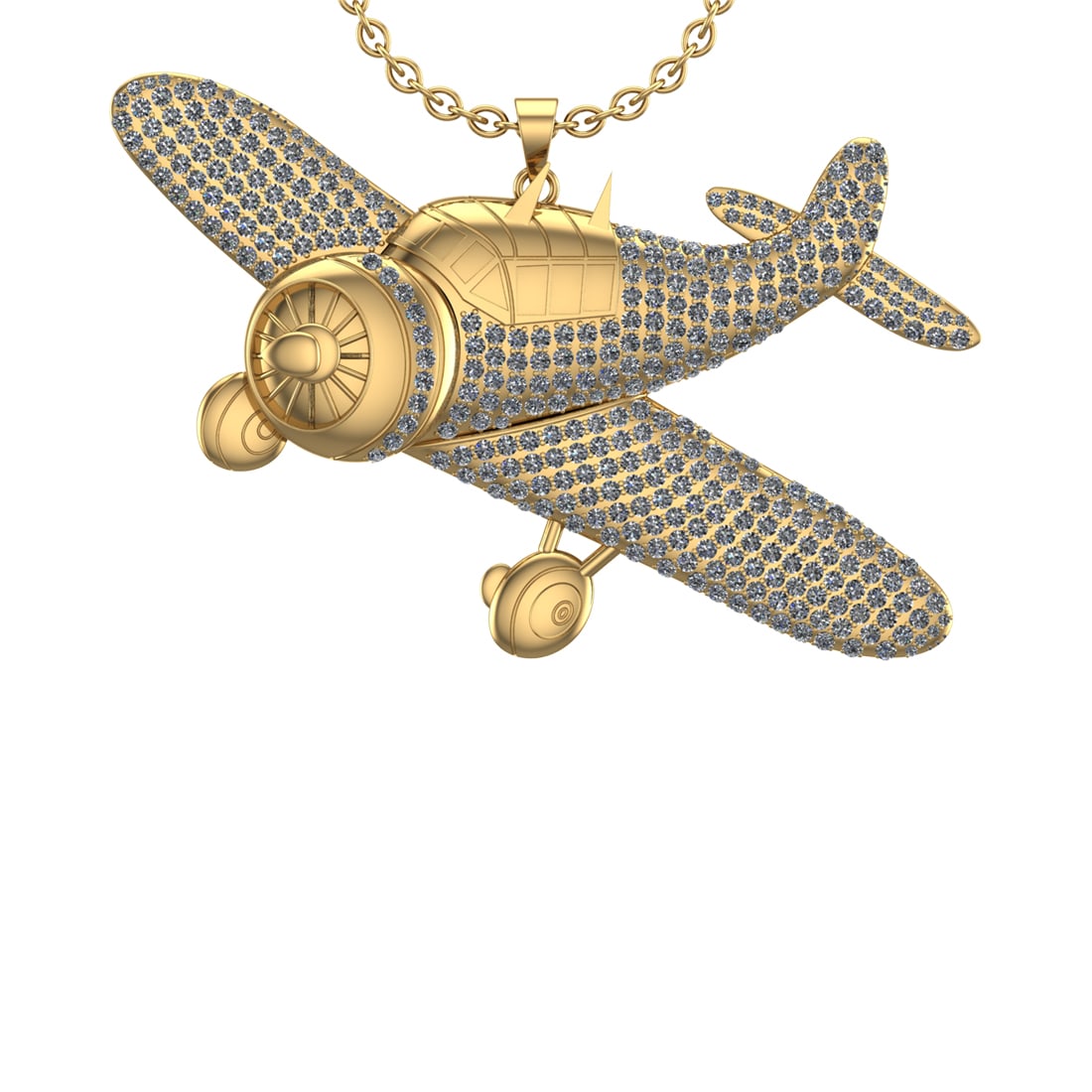 10.99 Ctw VS/SI1 Diamond 14K Yellow Gold Hip Hop Style Necklace (ALL DIAMON: Total Diamond Weight : 10.99 Ctw (Round cut) Center Diamond Color :- J-K Center Clarity : VS/SI1 Stone Setting : Prong Metal Weight : Approx 57.40 Gram 14K Yellow Gold Hip Hop Style Necklace (ALL