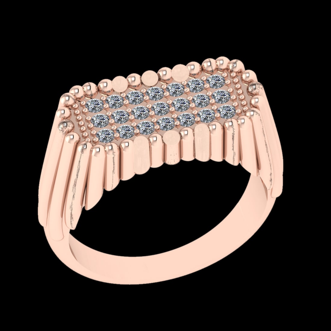0.31 Ctw VS/SI1 Diamond 10k Rose Gold Engagement Ring (ALL DIAMOND ARE LAB: Total Diamond Weight :-0.31 Ctw (Round cut) Color :- J-K Clarity : VS/SI1 Setting : Prong Metal Weight : Approx 9.29 gram 10k Rose Gold Engagement Ring Current Ring Size-6 (ALL DIAMOND ARE LAB GROWN)