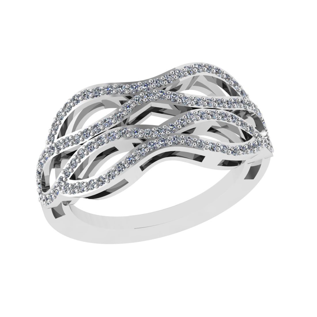 0.65 Ctw VS/SI1 Diamond Prong Set 18k White Gold Engagement Ring: Total Diamond Weight :-0.65 Ctw (Round cut) Color :- G-H Clarity : VS/SI1 Setting : Prong Metal Weight : Approx 5.70gram 18k White Gold Engagement Ring Current Ring Size-6 (ALL DIAMOND ARE LAB GROWN )