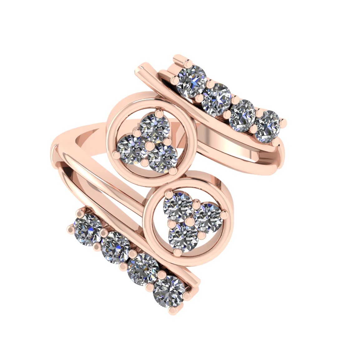 1.14 Ctw VS/SI1 Diamond Prong Set 14k Rose Gold Engagement Ring: Total Daimond Weight :-1.14 Ctw Color : G-H Clarity : VS/SI1 Setting : Prong Metal Weight : Approx 6.06 gram 14k Rose Gold Engagement Ring Current Ring Size 7 (ALL DIAMOND ARE LAB GROWN ) #3SS98045v15