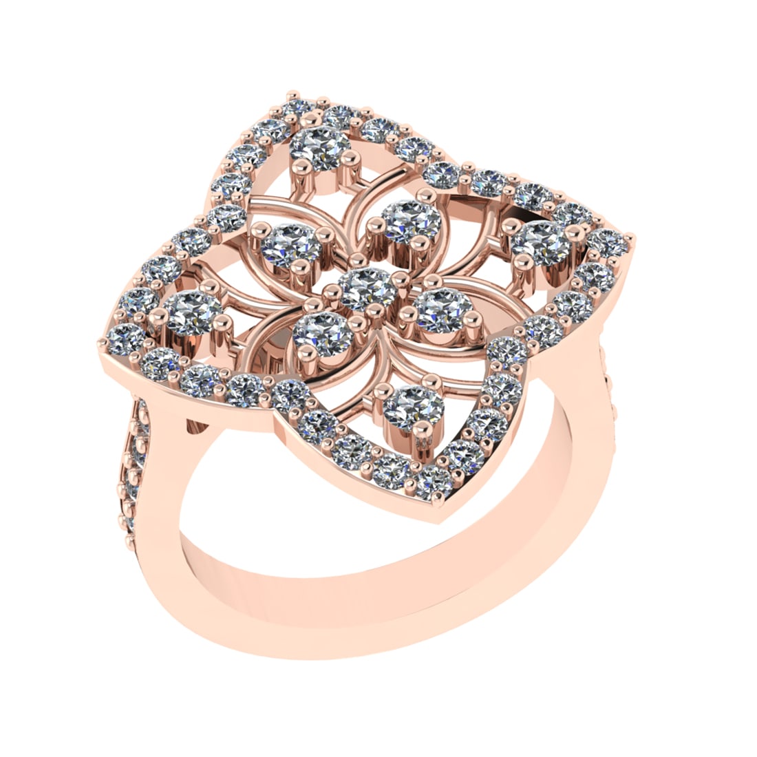 1.50 Ctw SI2/SI1 Diamond Prong Set 14k Rose Gold Engagement Ring (ALL DIAMO: Total Daimond Weight :-1.50 Ctw Color : G-H Clarity : SI2/SI1 Setting : Prong Metal Weight : Approx 7.21 gram 14k Rose Gold Engagement Ring Size 6 (ALL DIAMOND ARE LAB GROWN) #3SS22559v15