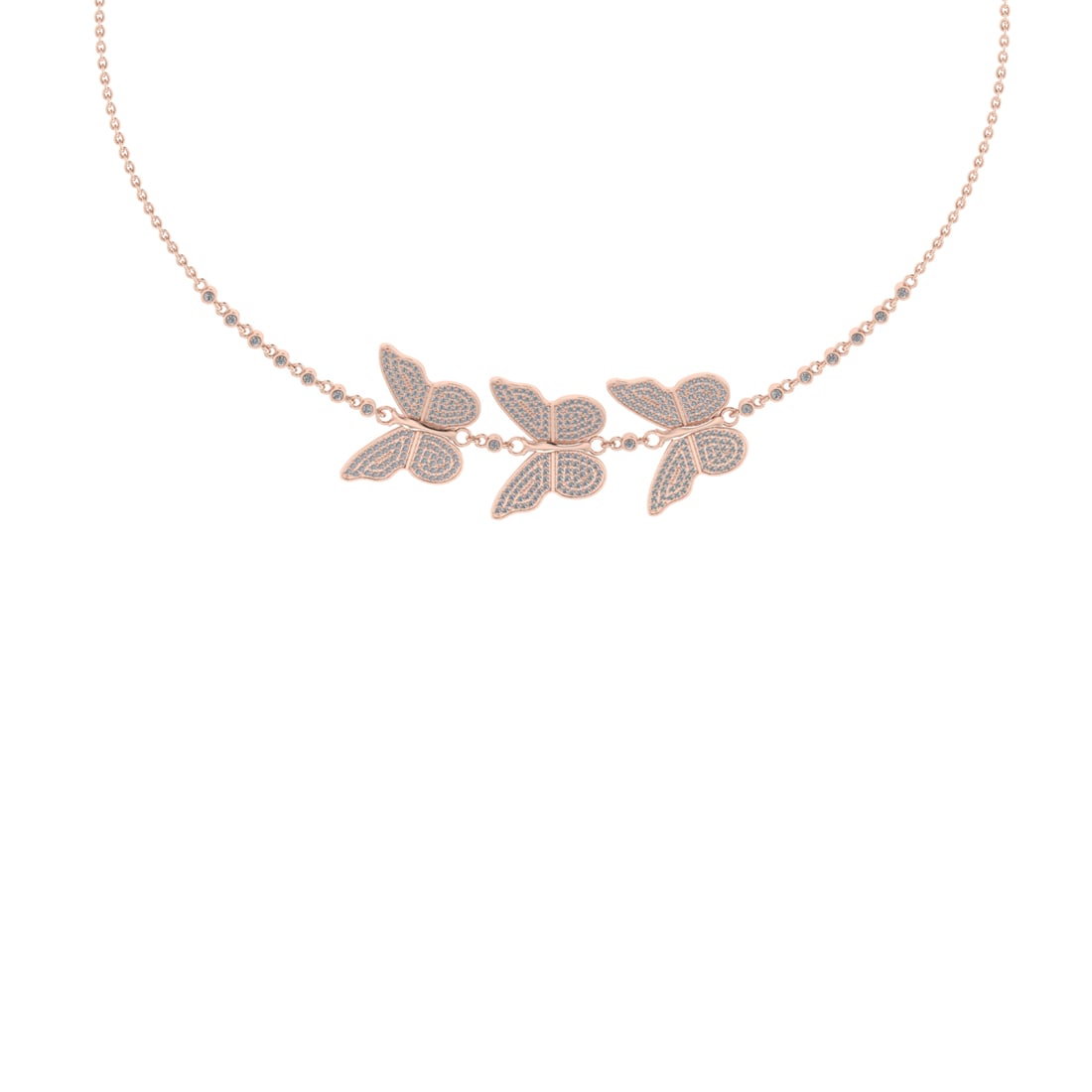2.11 Ctw VS/SI1 Diamond 14K Rose Gold Butterfly Pendant Necklace: Total Diamond Weight : 2.11 Ctw (Round cut) Center Diamond Color :- J-K Center Clarity : VS/SI1 Stone Setting : Prong Metal Weight : Approx 12.90 Gram 14K Rose Gold Butterfly Pendant Necklace #3SS6366