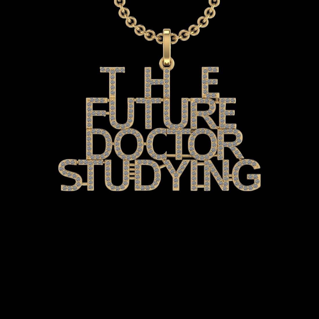 1.92 Ctw VS/SI1 Diamond 10K Yellow Gold Veterinary Doctor theme Pendant (AL: Total Diamond Weight :-1.92 Ctw (Round cut) Color :- J-K Clarity : VS/SI1 Setting : Prong Metal Weight : Approx 7.40 gram 10K Yellow Gold Veterinary Doctor theme Pendant (ALL DIAMOND ARE LAB GROWN ) #