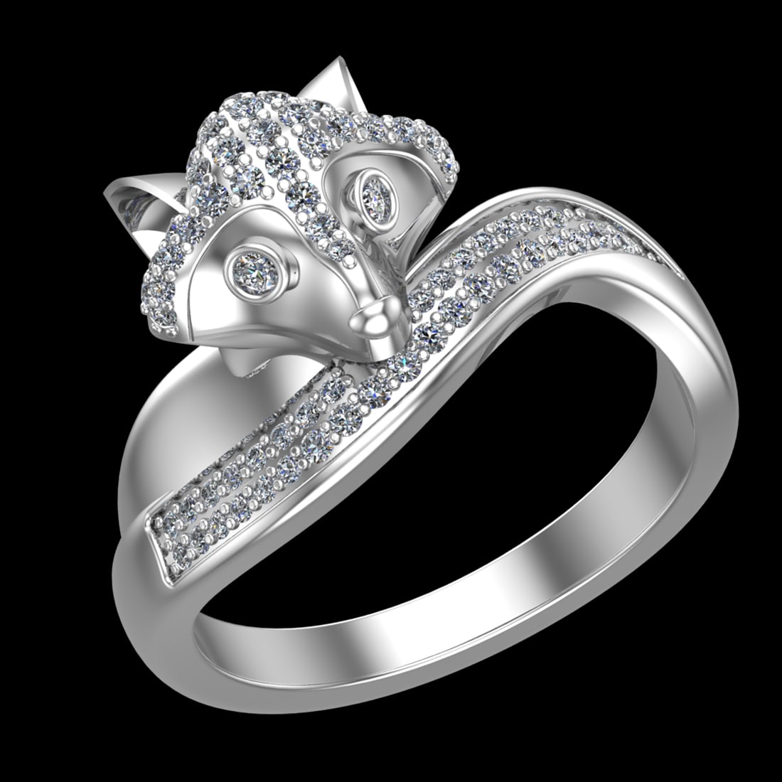 0.52 Ctw VS/SI1 Diamond 10k white Gold Engagement Ring ( (ALL DIAMOND ARE L: Total Daimond Weight :-0.52 Ctw Color : J-K Clarity : VS/SI1 Setting : Prong Metal Weight : Approx 9.39 gram 10k White Gold Engagement Ring Size 6 (ALL DIAMOND ARE LAB GROWN) #3SS22446v15