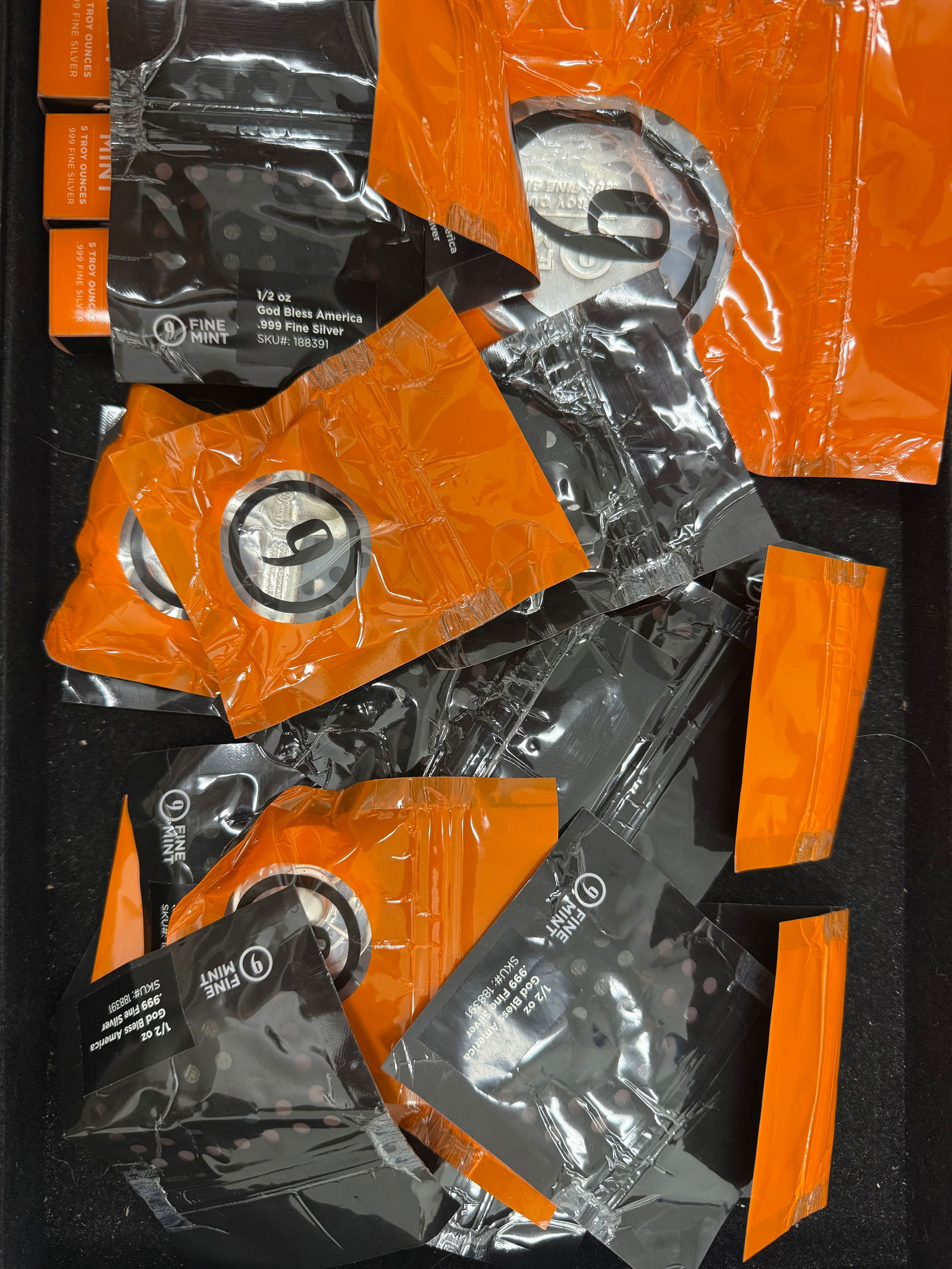 52 TOTAL OUNCES OF VARYING 9FINE MINTS PURE SILVER PIECES .999: 52 TOTAL OUNCES OF VARYING 9FINE MINTS PURE SILVER PIECES .999 #3SS98352v15