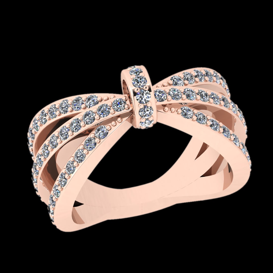 1.48 Ctw I2/I3 Diamond Prong Set 10k Rose Gold Engagement Ring (1 of 2)
