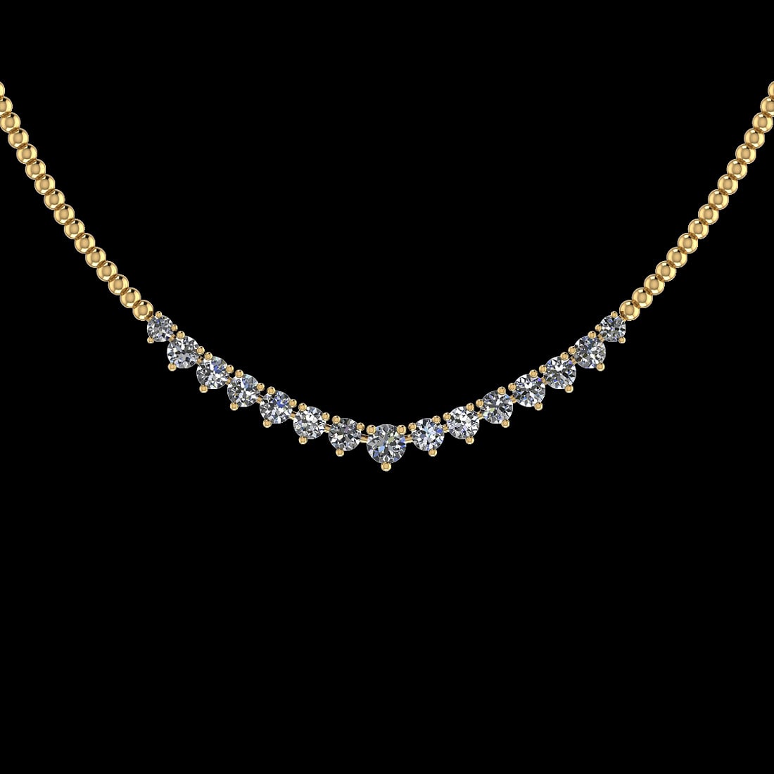 1.06 Ctw VS/SI1 Diamond 14K Yellow Gold Slide Necklace (ALL DIAMOND ARE LAB: Center Diamond Weight : 1.06 Ctw (Round Cut) Center Diamond Color :- J-K Center Clarity : VS/SI1 Stone Setting : Prong 14K Yellow Gold Slide Necklace (ALL DIAMOND ARE LAB GROWN ) T3-1GSN #3SS73360v14