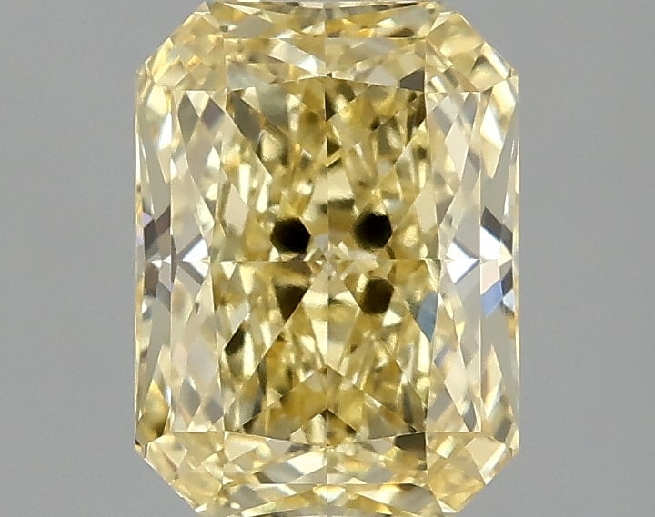 2.1ct Radiant Cut Lab Grown Diamond: IGI CertifiedRadiantCut Loose Diamond (LAB GROWN) - Weight:2.1 ctw; Color: Fancy Intense Yellow; Clarity: VVS2 #3SS98968v15