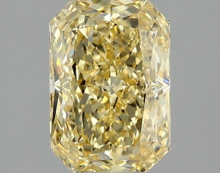 2.07ct Radiant Cut Lab Grown Diamond: IGI CertifiedRadiantCut Loose Diamond (LAB GROWN) - Weight:2.07 ctw; Color: Fancy Vivid Yellow; Clarity: VS1 #3SS99007v15