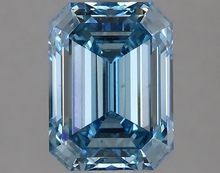 2.26ct Emerald Cut Lab Grown Diamond: IGI CertifiedEmeraldCut Loose Diamond (LAB GROWN) - Weight:2.26 ctw; Color: Fancy Vivid Blue; Clarity: VS2 #3SS98790v15