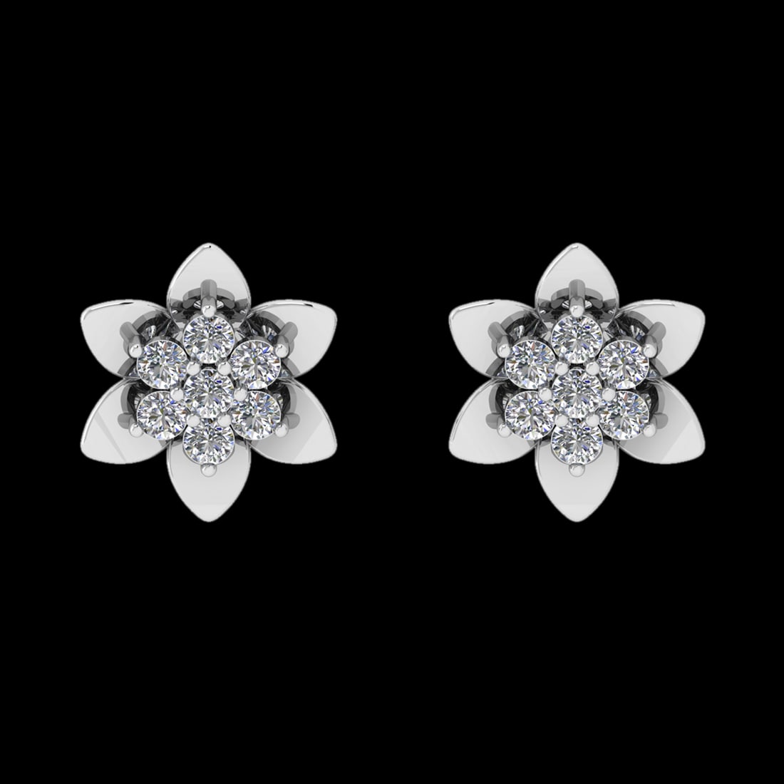 1.54 CtwVS/SI1 Diamond 10k white Gold Stud Earrings (ALL DIAMOND ARE LAB GR: Total Daimond Weight :-1.54 Ctw Color : j-k Clarity : VS/SI1 Setting : Prong Metal Weight : Approx 4.91 gram 10k White Gold Stud Earrings (ALL DIAMOND ARE LAB GROWN ) #3SS96385v15