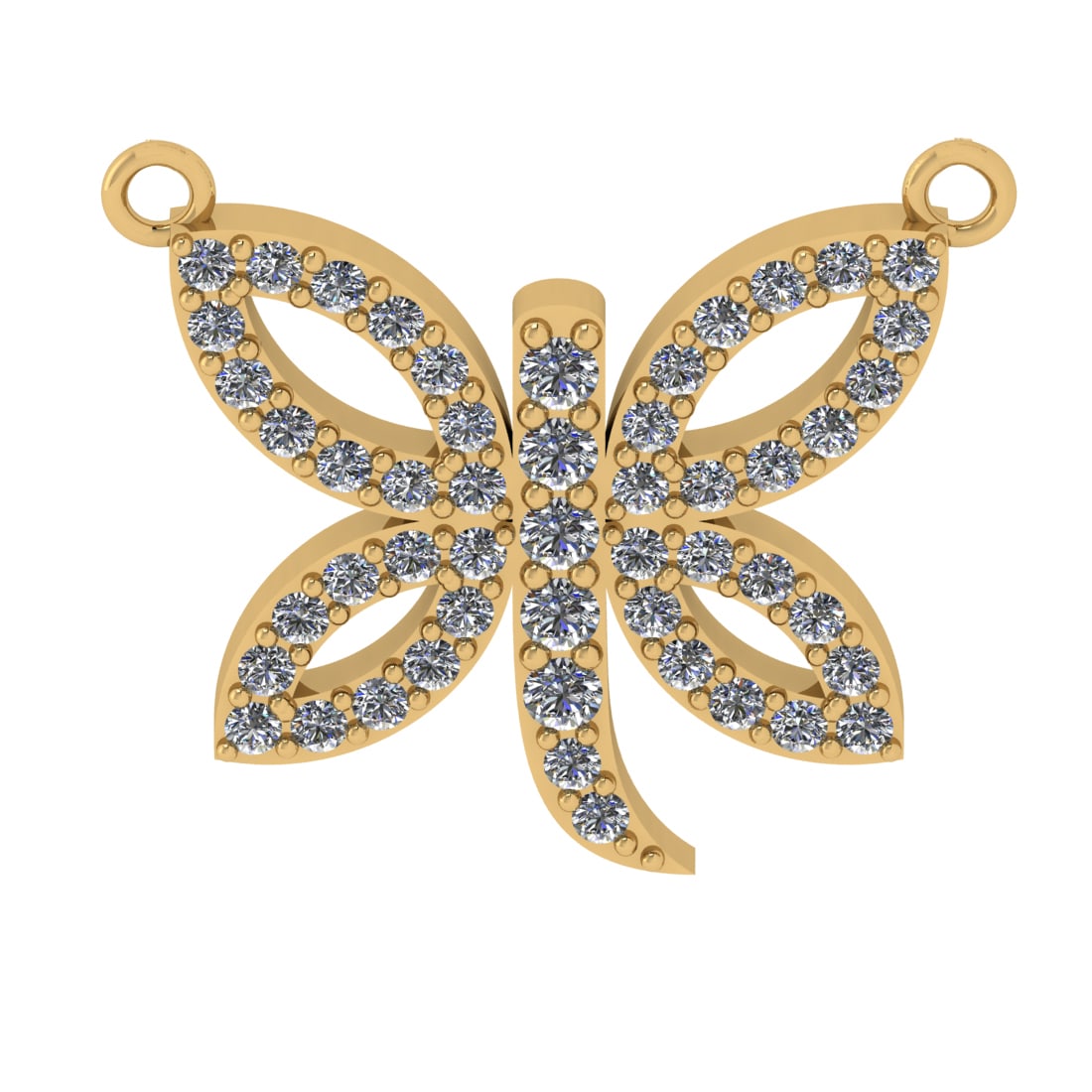 0.63 Ctw VS/SI1 Diamond 14k Yellow Gold Pendant (ALL DIAMOND ARE LAB GROWN (1 of 1)