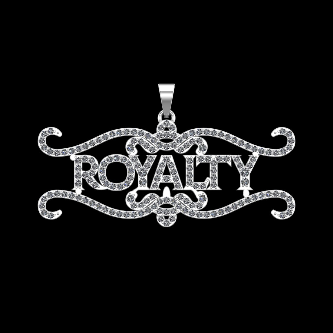 2.03 Ctw VS/SI1 Diamond 10k white Gold Royalty Pandant (ALL DIAMOND ARE LAB: Total Daimond Weight :-2.03 Ctw Color : J-K Clarity : VS/SI1 Setting : Prong Metal Weight : Approx 7.96 gram 10k White Gold Royalty Pandant (ALL DIAMOND ARE LAB GROWN ) #3SS23422v15