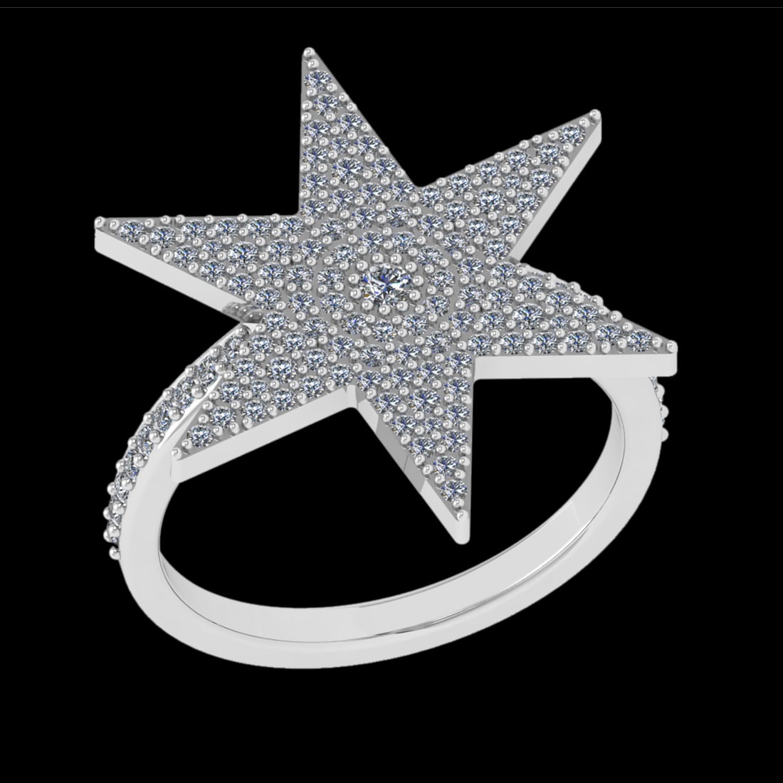 0.73 Ctw VS/SI1 Diamond Prong Set 10k white Gold Engagement Ring ( (ALL DIA: Total Daimond Weight :-0.73 Ctw Color : J-K Clarity : VS/SI1 Setting : Prong Metal Weight : Approx 5.24 gram 10k White Gold Engagement Ring Size 6(ALL DIAMOND ARE LAB GROWN) #3SS22500v15