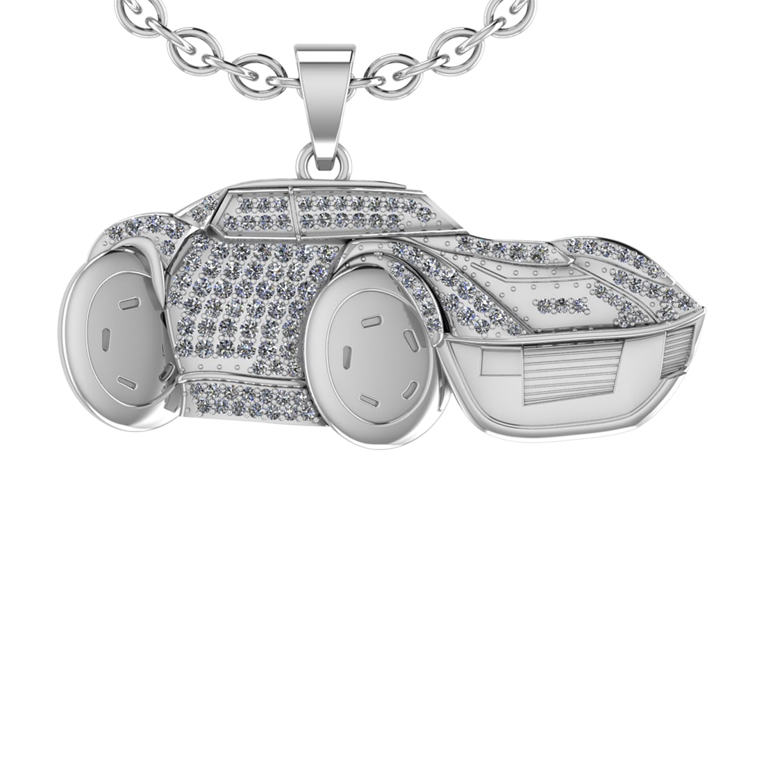 1.31 Ctw VS/SI1 Diamond 14K White Gold Hip Hop theme Pendant Necklace: Total Diamond Weight : 1.31 Ctw (Round cut) Center Diamond Color :- J-K Center Clarity : VS/SI1 Stone Setting : Prong Metal Weight : Approx 17.20 Gram 14K White Gold Hip Hop theme Pendant Necklace #3S