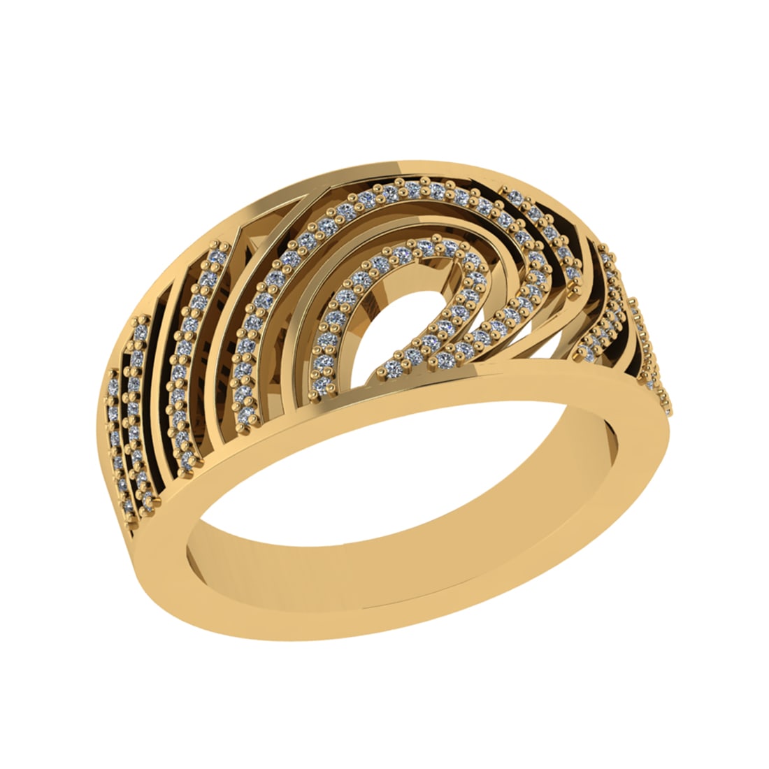 0.24 Ctw SI2/SI1 Diamond Prong Set 14k Yellow Gold Engagement Ring (ALL DIA: Total Daimond Weight :-0.24 Ctw Color : G-H Clarity : SI2/SI1 Setting : Prong Metal Weight : Approx 6.64 gram 14k Yellow Gold Engagement Ring Size 6 (ALL DIAMOND ARE LAB GROWN) #3SS22567v15