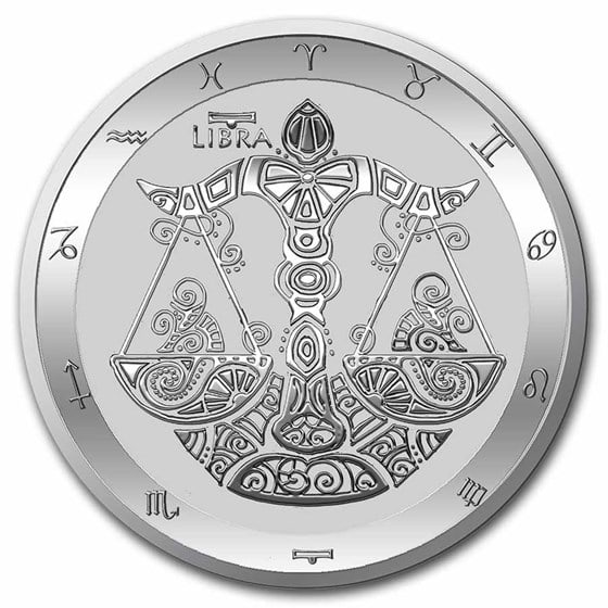 2021 Signs of the Zodiac ? 1 oz Silver Round: 2021 Signs of the Zodiac ? 1 oz Silver Round #3SS98413v15