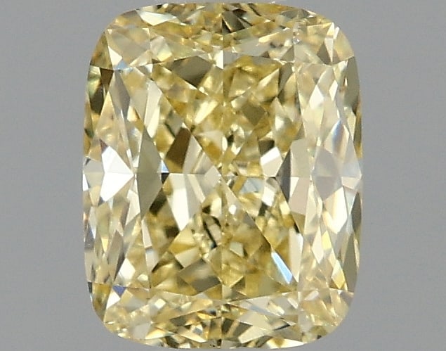 1.06 ctw. VS1 IGI Certified Cushion Cut Loose Diamond (LAB GROWN): IGI Certified Cu Cut Loose Diamond (LAB GROWN) - Weight :- 1.06 ctw; Color :- Fancy Intense Yellow; Clarity :-VS1 #3SS23699v15