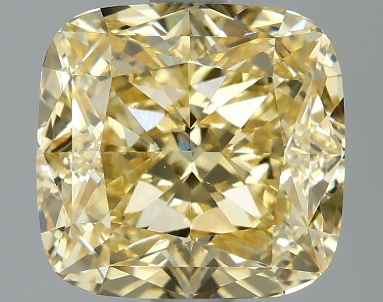 2.06 ctw. VS1 IGI Certified Cushion Q Cut Loose Diamond (LAB GROWN): IGI Certified Cusq Cut Loose Diamond (LAB GROWN) - Weight :- 2.06 ctw; Color :- Fancy Intense Yellow; Clarity :-VS1 #3SS24056v15