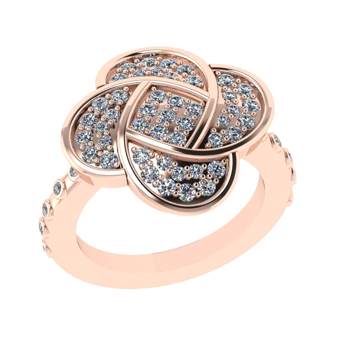0.89 Ctw SI2/SI1 Diamond Prong Set 14k Rose Gold Engagement Ring (ALL DIAMO: Total Daimond Weight :-0.89 Ctw Color : G-H Clarity : SI2/SI1 Setting : Prong Metal Weight : Approx 6.06 gram 14k Rose Gold Engagement Ring Size 6 (ALL DIAMOND ARE LAB GROWN) #3SS22562v15