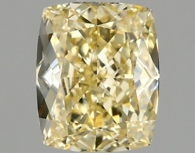 1.56ct Cushion Cut Lab Grown Diamond: IGI CertifiedCushionCut Loose Diamond (LAB GROWN) - Weight:1.56 ctw; Color: Fancy Intense Yellow; Clarity: VVS2 #3SS98817v15