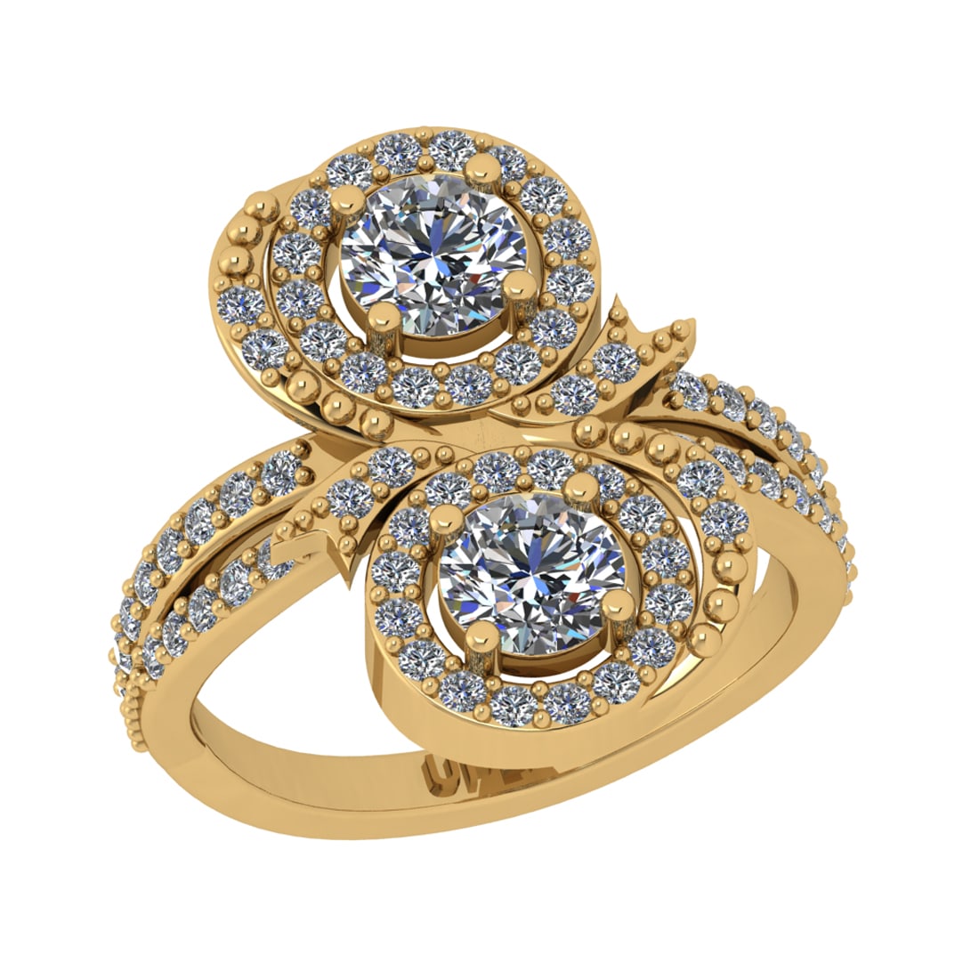 1.72 Ctw VS/SI1 Diamond 10k Yellow Gold Engagement Ring (ALL DIAMOND ARE LA: Center Daimond Weight :-1.00 Ctw ( Round Cut) Color : J-k Clarity : VS/SI1 Side Diamond Weight Of Ctw 0.72 Ctw Color : J-k Clarity : VS/SI1 Daimond Setting : Prong Metal Weight : Approx 6.68 gram 10k