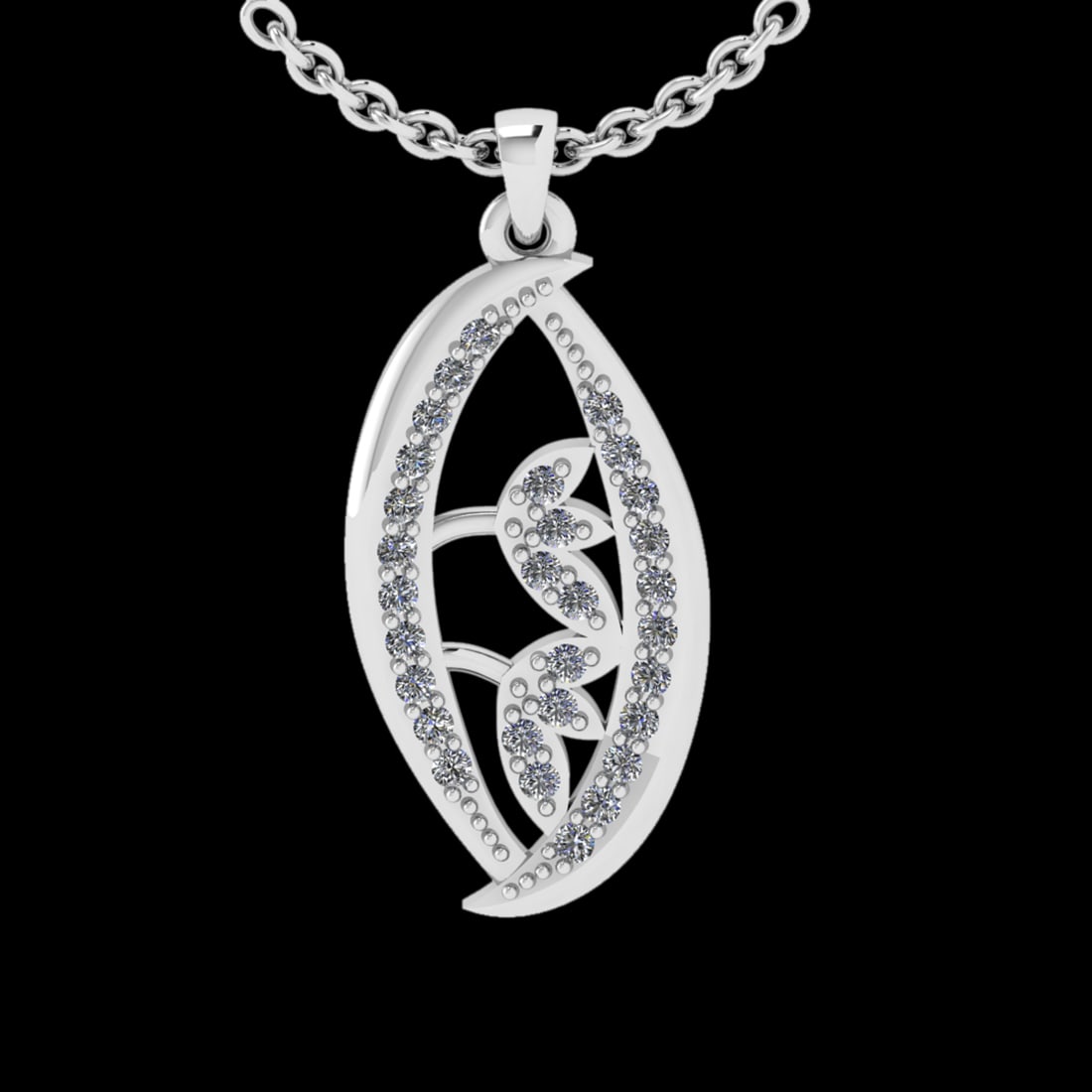 0.15 Ctw VS/SI1 Diamond 10k Rose Gold Pandant (ALL DIAMOND ARE LAB GROWN ) (1 of 1)