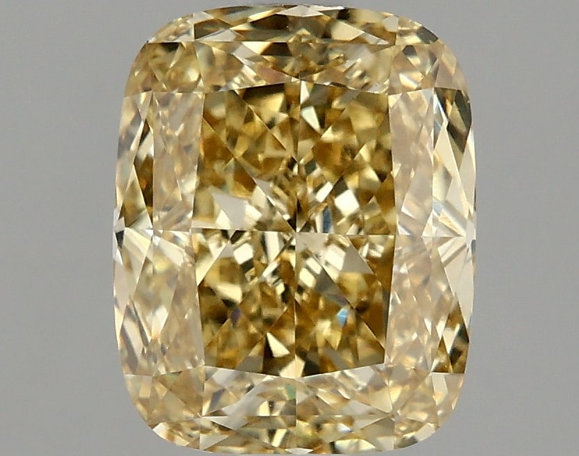 2.13ct Cushion Cut Lab Grown Diamond: IGI CertifiedCushionCut Loose Diamond (LAB GROWN) - Weight:2.13 ctw; Color: Fancy Intense Yellow; Clarity: VVS2 #3SS98812v15