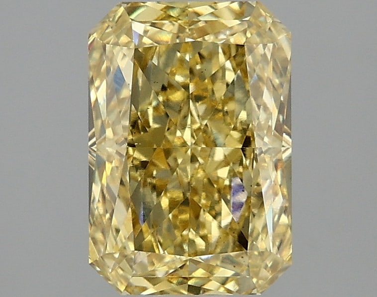 2.15ct Radiant Cut Lab Grown Diamond: IGI CertifiedRadiantCut Loose Diamond (LAB GROWN) - Weight:2.15 ctw; Color: Fancy Vivid Yellow; Clarity: VS1 #3SS99005v15