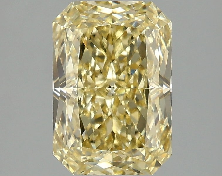 2.09ct Radiant Cut Lab Grown Diamond: IGI CertifiedRadiantCut Loose Diamond (LAB GROWN) - Weight:2.09 ctw; Color: Fancy Vivid Yellow; Clarity: VVS2 #3SS98963v15