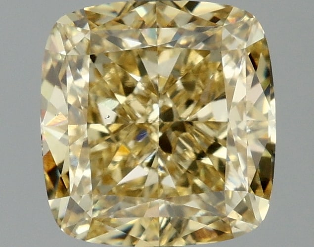 2.03ct Cushion Square Cut Lab Grown Diamond: IGI CertifiedCushion SquareCut Loose Diamond (LAB GROWN) - Weight:2.03 ctw; Color: Fancy Intense Yellow; Clarity: VS1 #3SS99138v15